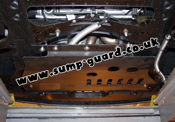 Steel sump guard for Peugeot 607