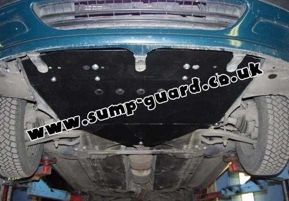 Steel sump guard for the protection of the engine and the gearbox for Peugeot 406