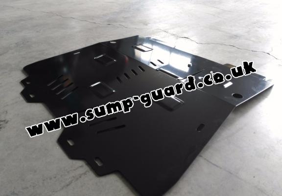 Steel sump guard for Vauxhall Astra I