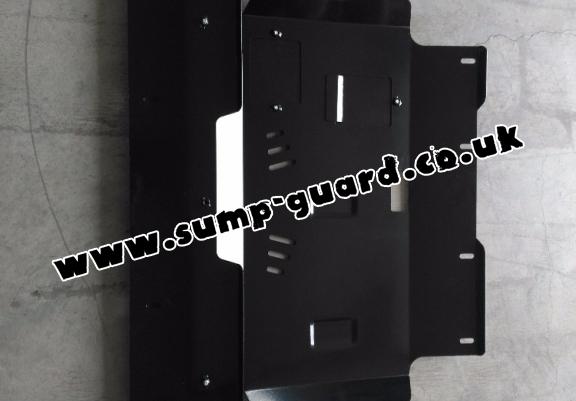 Steel sump guard for the protection of the engine, gearbox and differential for Fiat Palio