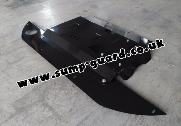 Steel sump guard for the protection of the engine, gearbox and differential for Fiat Idea