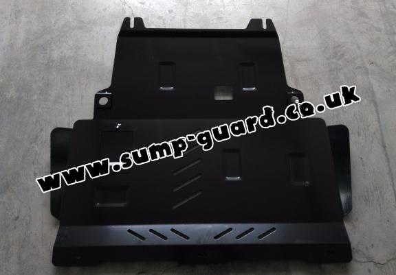 Steel sump guard for Ford Fiesta