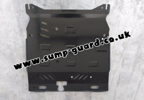 Steel sump guard for the protection of the engine and the gearbox for Mitsubishi Lancer