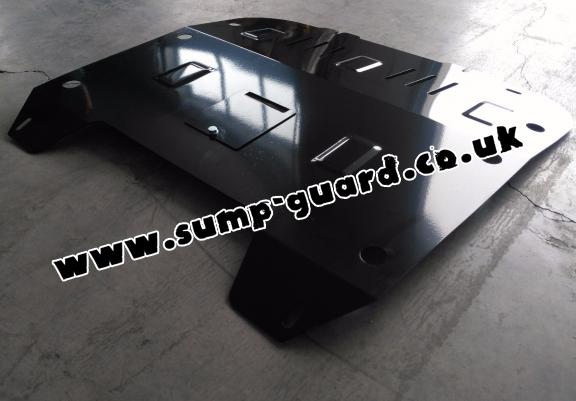 Steel sump guard for the protection of the engine and the gearbox for Saab 9-3