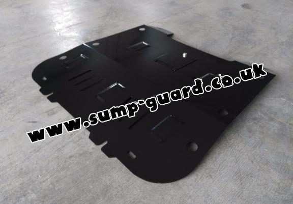 Steel sump guard for the protection of the engine and the gearbox for Saab 9-3