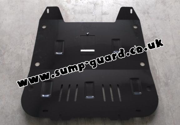 Steel sump guard for the protection of the engine and the gearbox for Saab 9-3