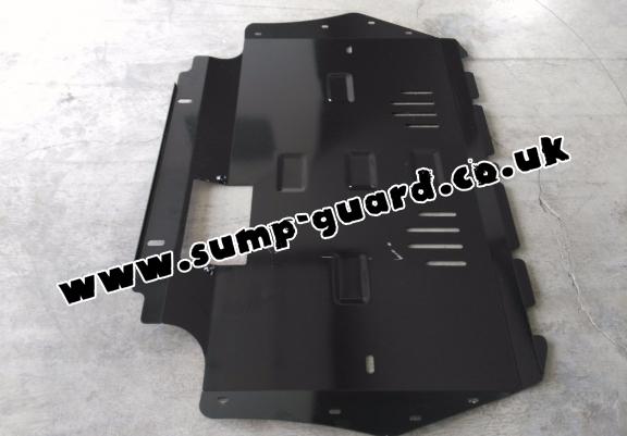 Steel sump guard for the protection of the engine and the gearbox for Skoda Yeti
