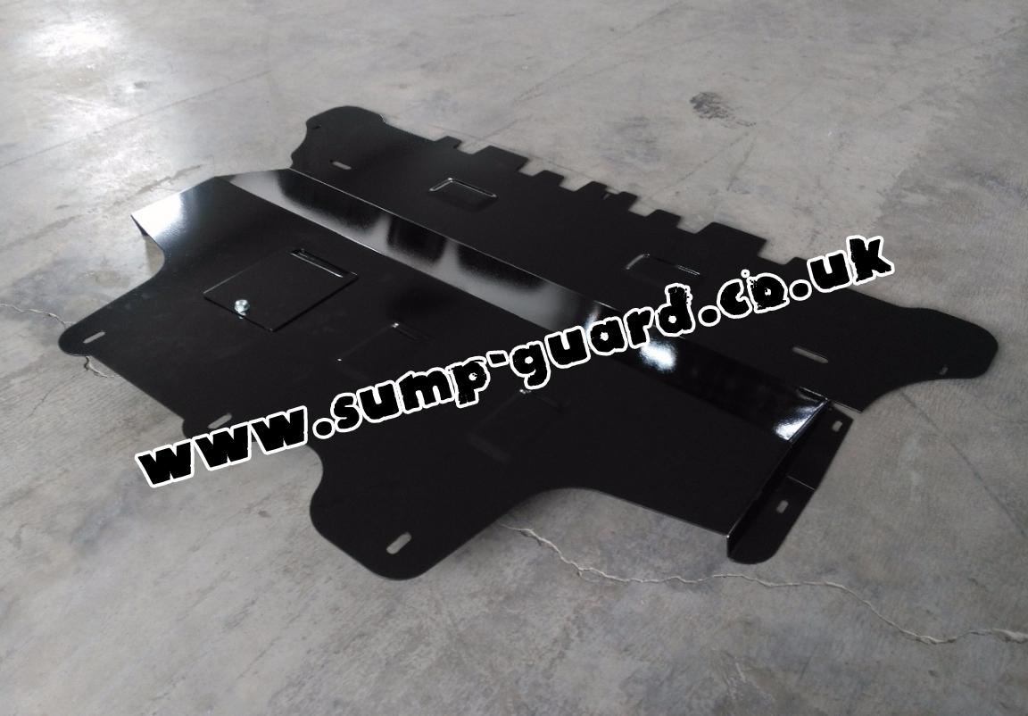 Steel sump guard for the protection of the engine and the gearbox for
