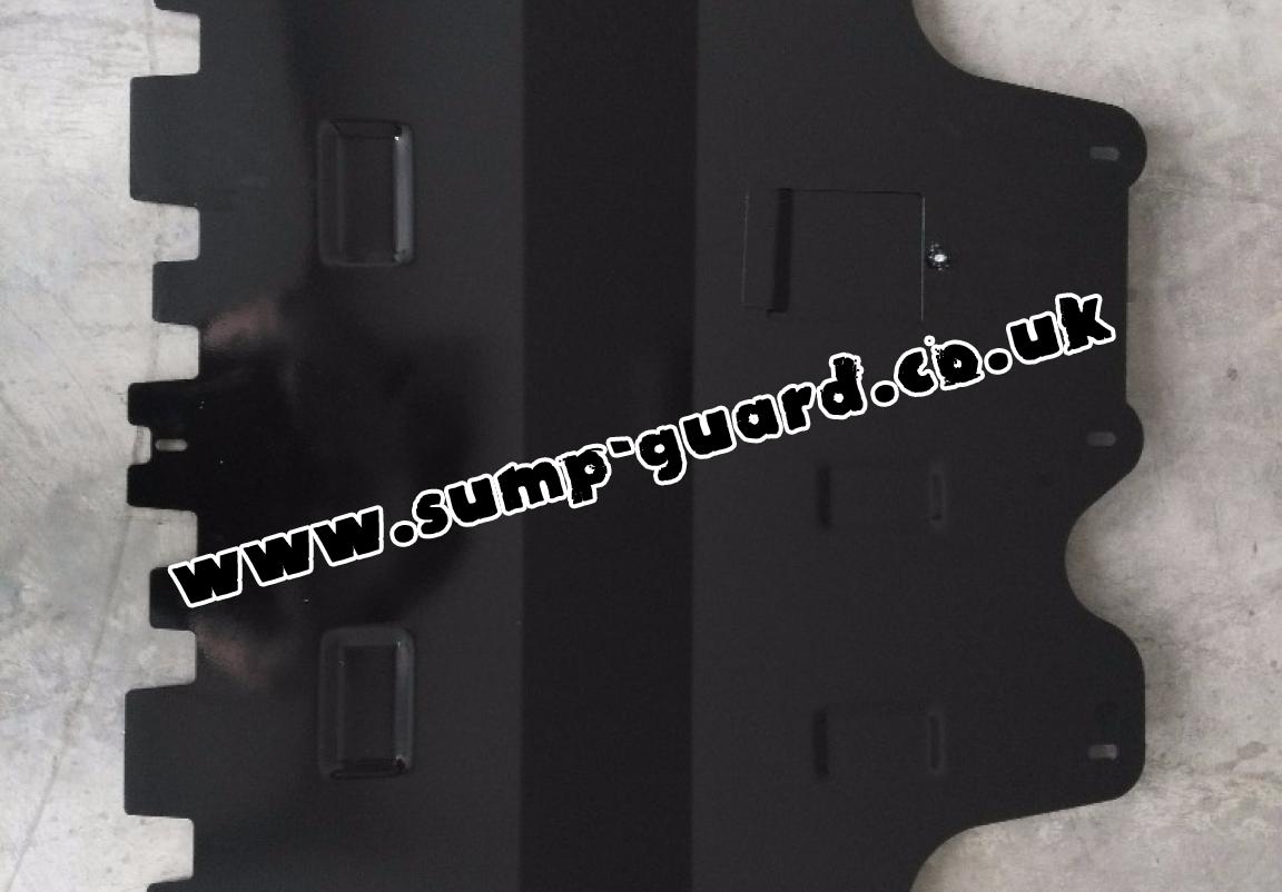 Steel sump guard for the protection of the engine and the gearbox for