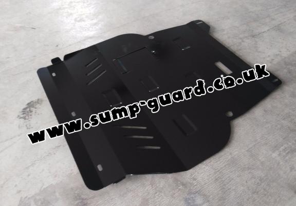 Steel sump guard for golf mk4