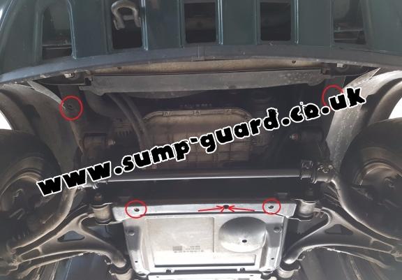 Steel sump guard for Mercedes ML W163