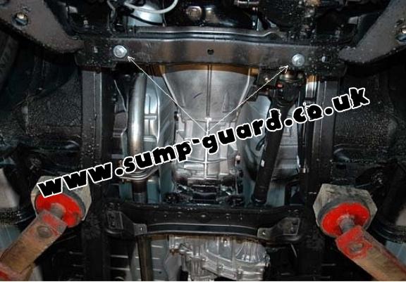 Steel gearbox  guard for Mitsubishi L 200