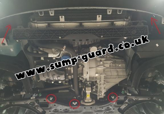 Steel sump guard for Kia Ceed 