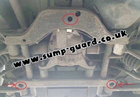 Steel diferential guard for Mercedes ML W163