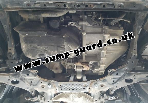 Steel sump guard for Mazda Axela