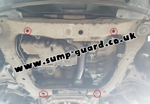 Steel sump guard for Volvo S60