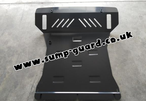 Steel sump guard for the protection of the engine and the radiator for Mitsubishi Shogun 4 (V80, V90)