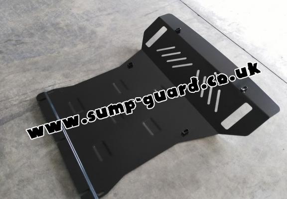 Steel sump guard for the protection of the engine and the radiator for Mitsubishi Shogun 4 (V80, V90)