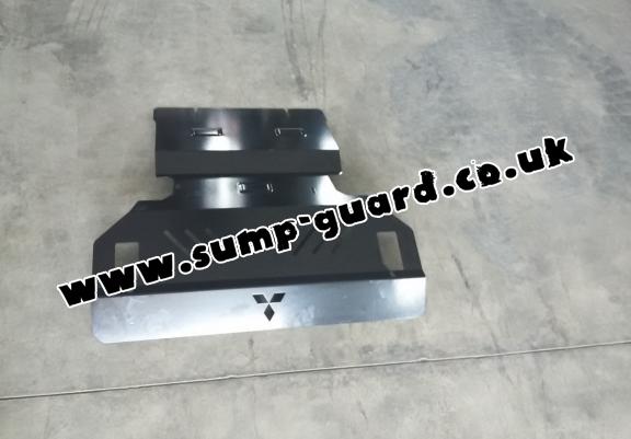 Steel sump guard for the protection of the engine and the radiator for Mitsubishi Shogun 3 (V60, V70)