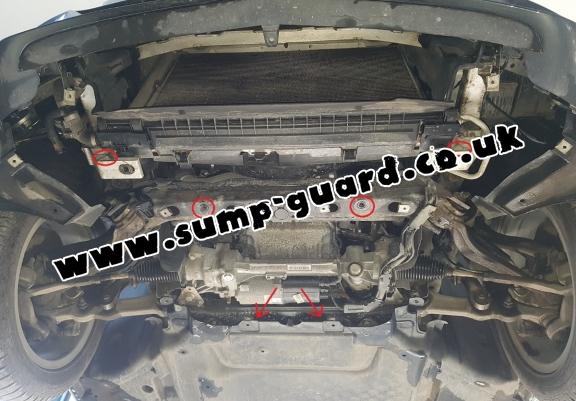 Steel sump guard for Mercedes C-Class W205