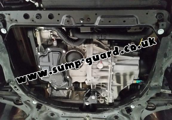 Steel sump guard for Nissan Micra
