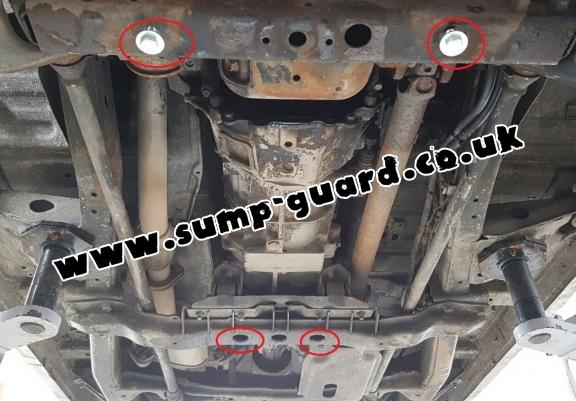 Steel gearbox guard for Mitsubishi Shogun 3 (V60, V70)