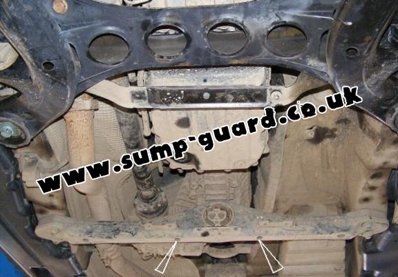 Steel manual and automatic gearbox guard for VW Touareg 7L