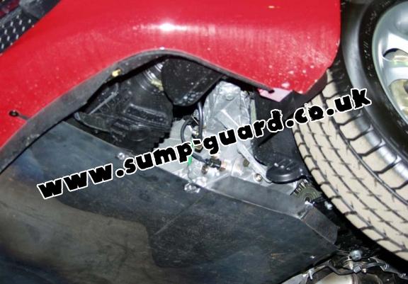 Steel sump guard for the protection of the engine and the gearbox for Alfa Romeo 147