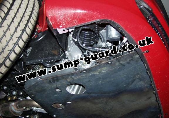 Steel sump guard for the protection of the engine and the gearbox for Alfa Romeo 147