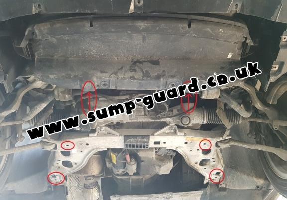 Steel sump guard for BMW Seria 1 E81;E87