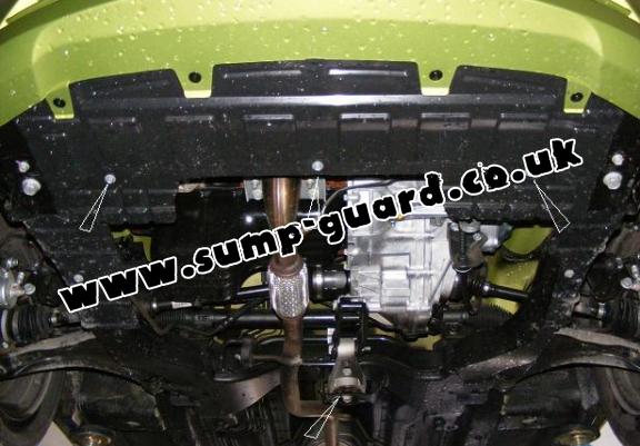 Steel sump guard for Chevrolet Spark