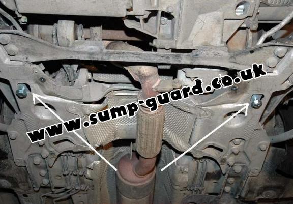 Steel sump guard for citroen C5