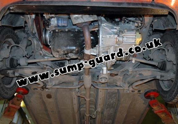 Steel sump guard for the protection of the engine and the gearbox for Fiat Doblo