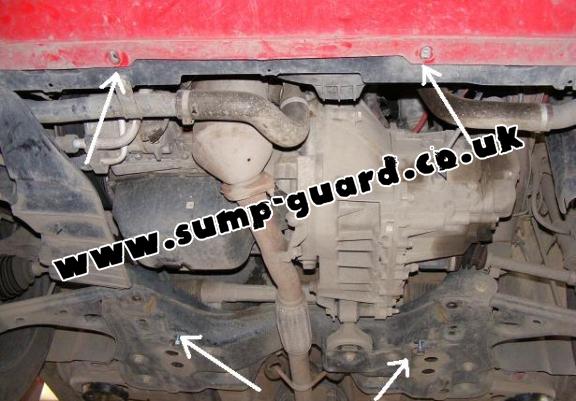 Steel sump guard for Fiat Grande Punto