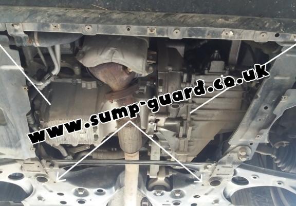 Steel sump guard for Vauxhall Combo