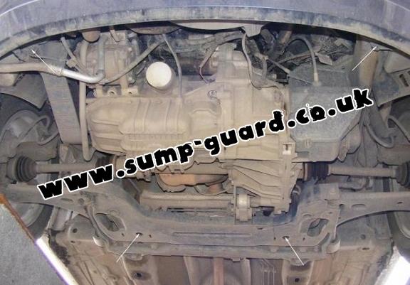Steel sump guard for Ford Fiesta