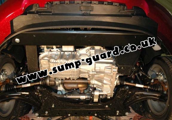 Steel sump guard for Ford Fiesta