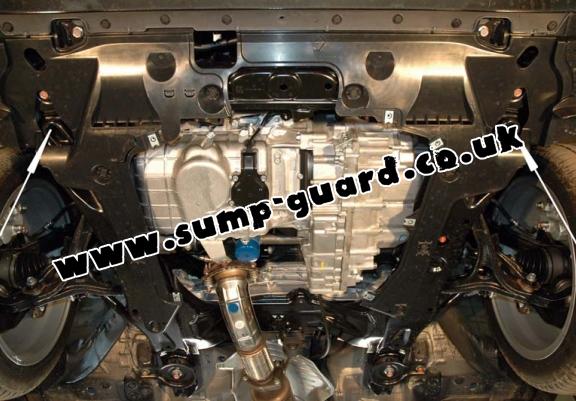 Steel sump guard for the protection of the engine and the gearbox for Honda Accord