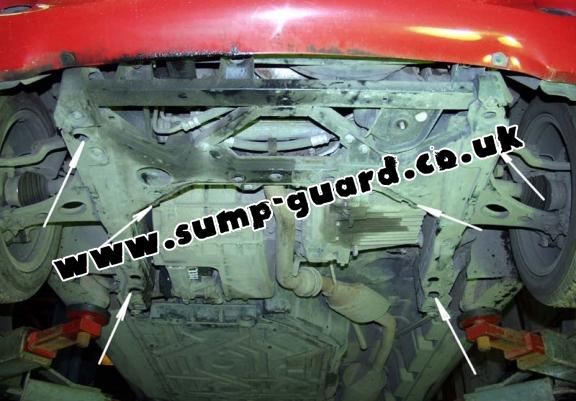 Steel sump guard for the protection of the engine and the gearbox for Mercedes Vaneo W414