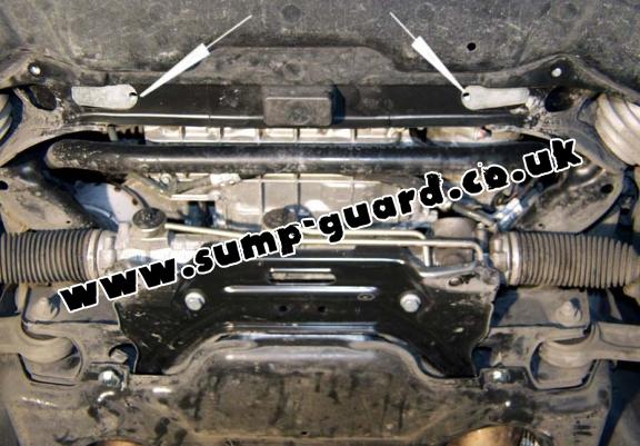 Steel sump guard for Mercedes E-Classe W211