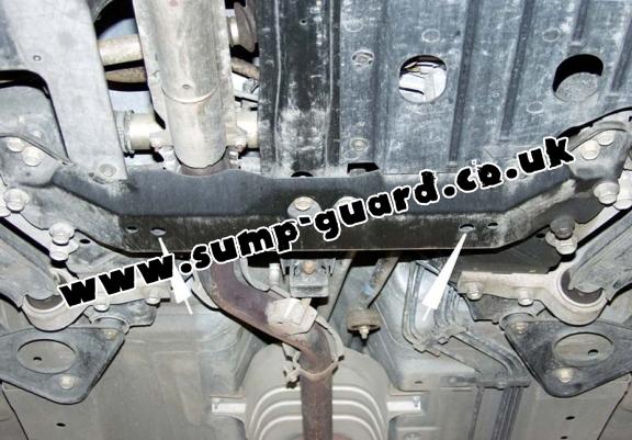 Steel sump guard for Nissan Primera P12