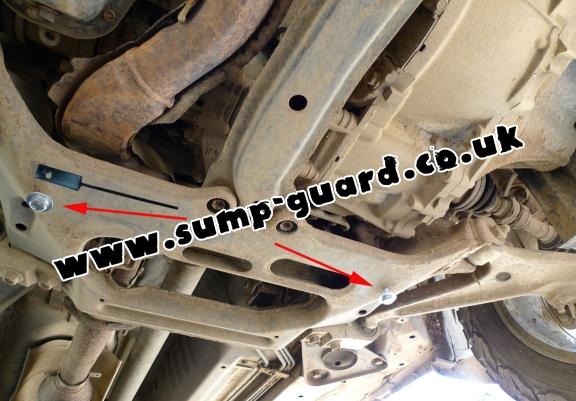 Steel sump guard for Nissan X-Trail T30