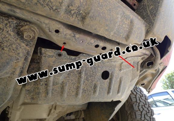 Steel sump guard for Nissan X-Trail T30