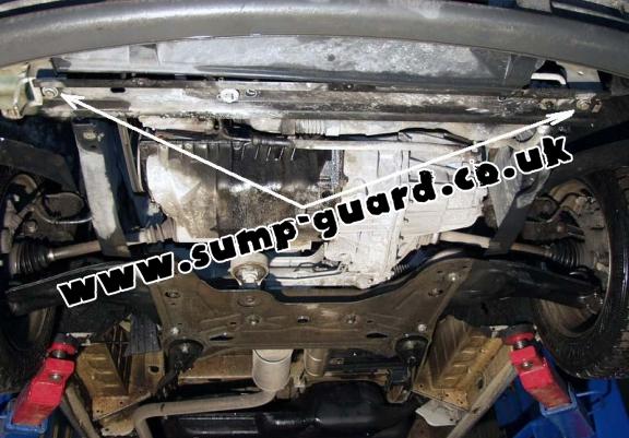 Steel sump guard for Nissan Primastar