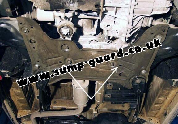 Steel sump guard for Renault Trafic