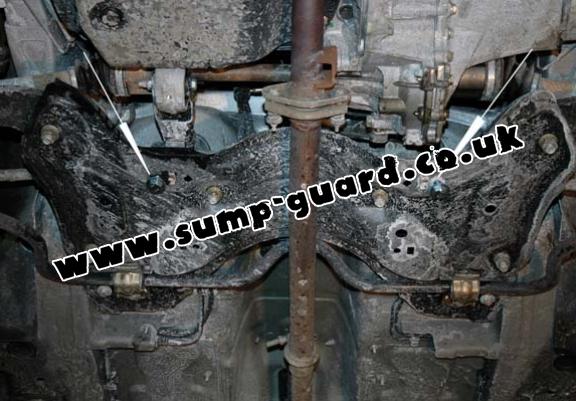 Steel sump guard for Peugeot 206