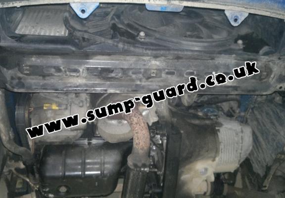 Steel sump guard for Peugeot 307