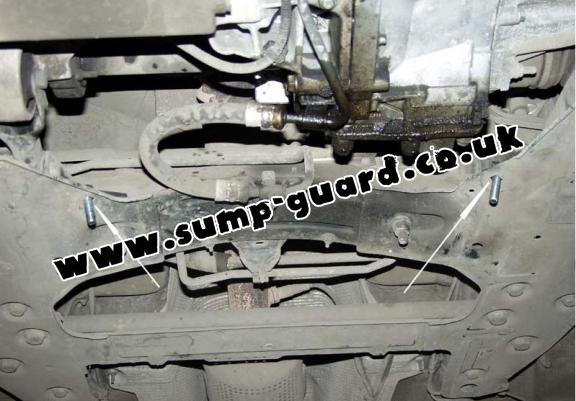 Steel sump guard for Peugeot 607