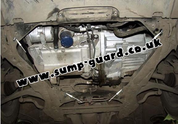 Steel sump guard for Peugeot 607
