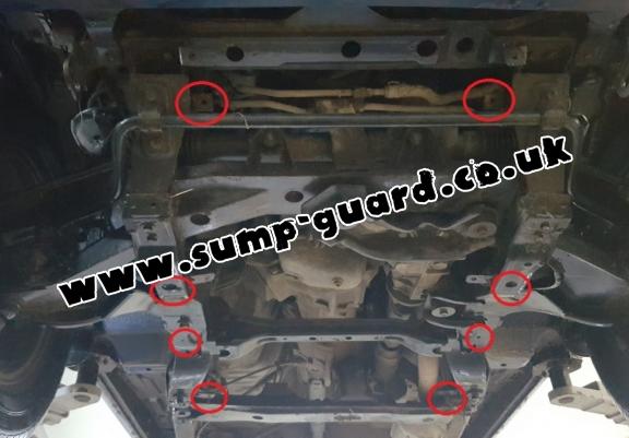 Steel sump guard for Daihatsu Terios